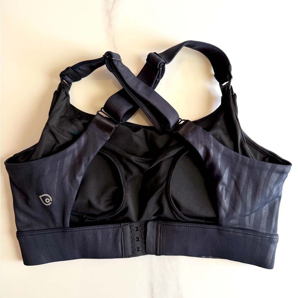 Sweat & Milk - Venice High Impact Nursing Sports Bra (Black Tiger) Small - Picture 3 of 6